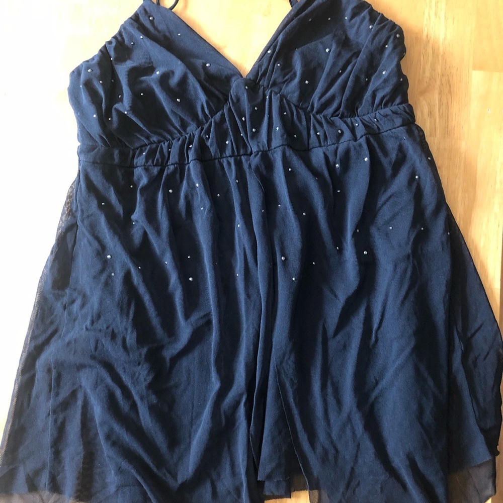 Black dressy spaghetti strap top